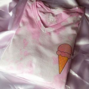 Ice Cream Pink Tie Dye Shirt